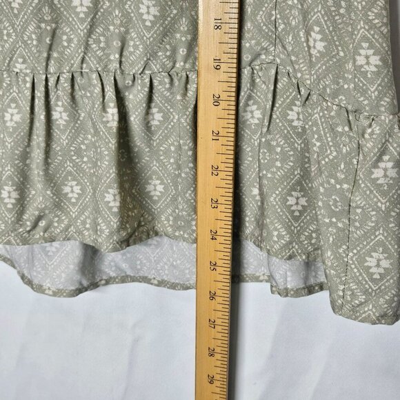 Angels Forever Young NWT Sea Spray Rayon Ruffled Cap‎ Sleeve Womens Top Size M - Picture 8 of 9